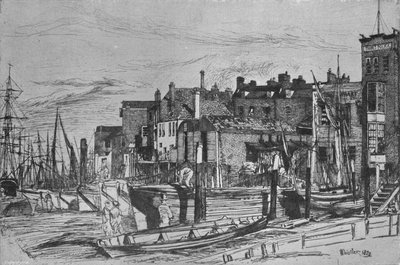 Thames Police kalte tidligere Wapping Wharf, 1859, 1903 av James Abbott McNeill Whistler