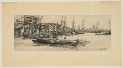Lagre ved Themsen av James Abbott McNeill Whistler