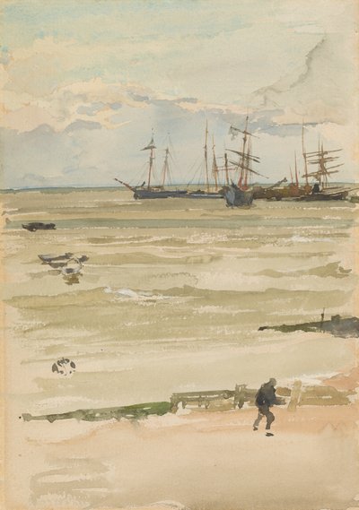 Ankerplassen, 1882-1884. av James Abbott McNeill Whistler
