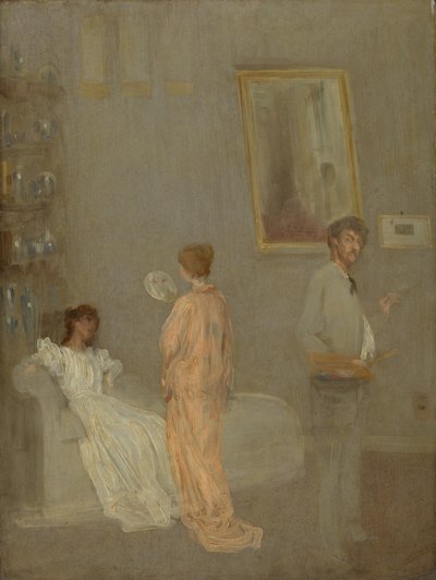 Kunstneren i hans studio, 186566 og 1895. av James Abbott McNeill Whistler