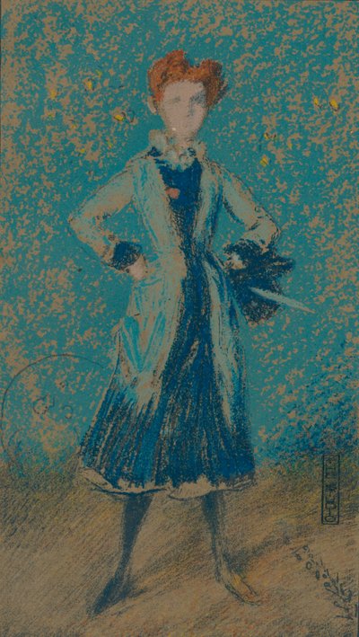 Den blå jenta, c1874 av James Abbott McNeill Whistler