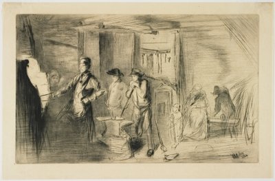 Smia fra Seksten etsninger av scener ved Themsen og andre motiver av James Abbott McNeill Whistler
