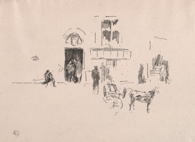 The Gaiety Stage Door, 1879. av James Abbott McNeill Whistler