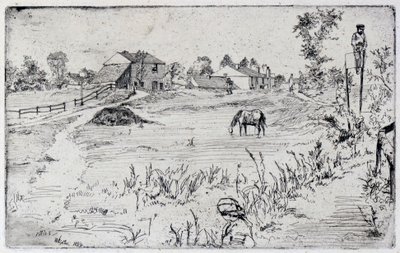 Landskapet med hesten av James Abbott McNeill Whistler