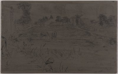 Landskapet med hesten, 1859. av James Abbott McNeill Whistler