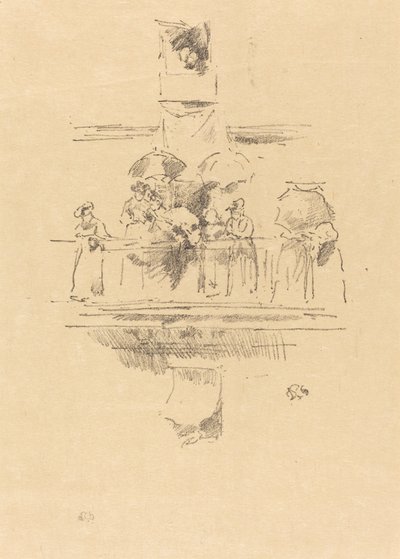 Den lille balkongen, 1894. av James Abbott McNeill Whistler