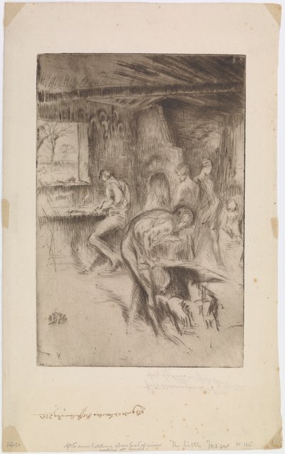 The Little Forge, Liverpool, 1875. av James Abbott McNeill Whistler