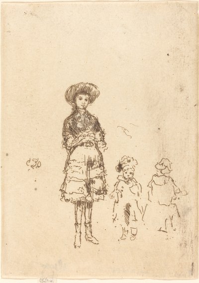 Den lille sykepleieren, ca. 18861888. av James Abbott McNeill Whistler