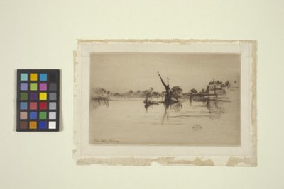 The Little Putney, nr. 2 (radering) av James Abbott McNeill Whistler