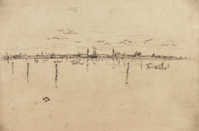 Det lille Venezia, 1879-1880. av James Abbott McNeill Whistler