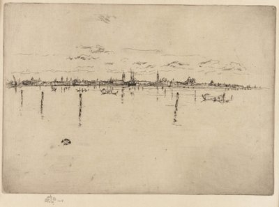 Det lille Venezia, 1879-1880. av James Abbott McNeill Whistler
