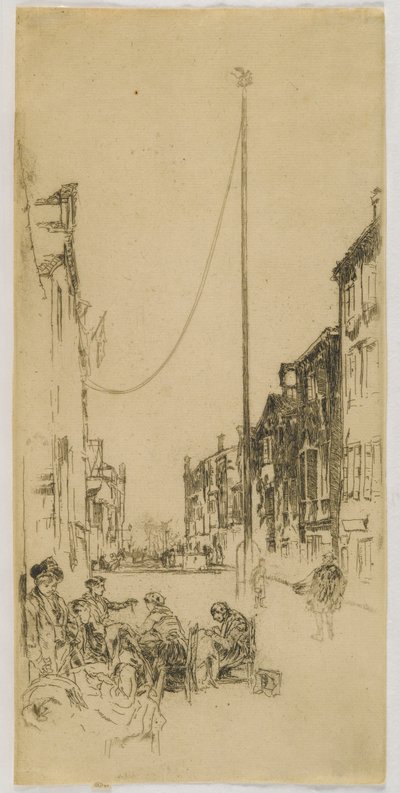 The Mast, 1880 (radering på papir) av James Abbott McNeill Whistler