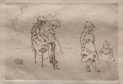 Menpes-barna. av James Abbott McNeill Whistler