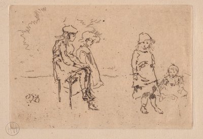 Menpes-barna. av James Abbott McNeill Whistler