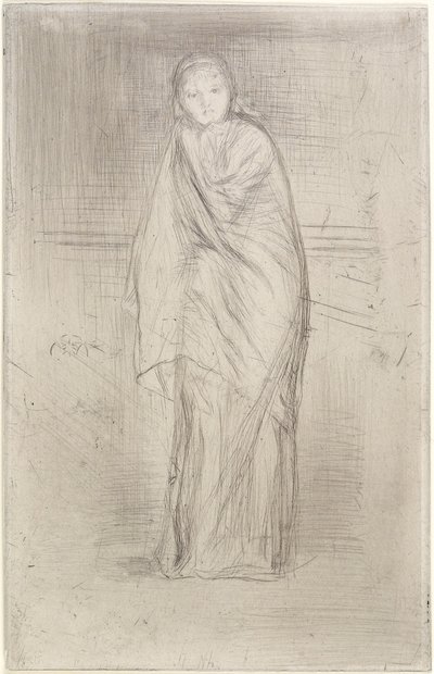 Modellen hviler, 1870 av James Abbott McNeill Whistler