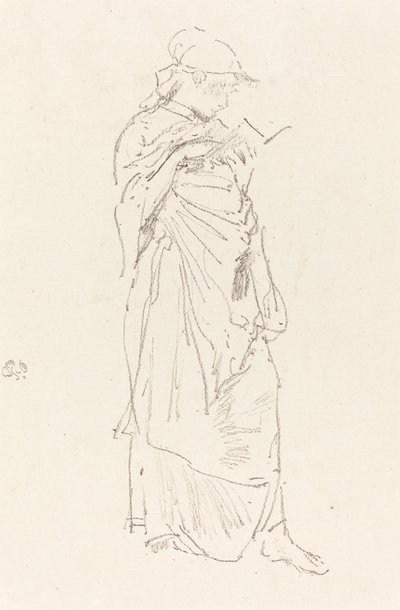 Romanen: Jentelesing, ca. 1889. av James Abbott McNeill Whistler