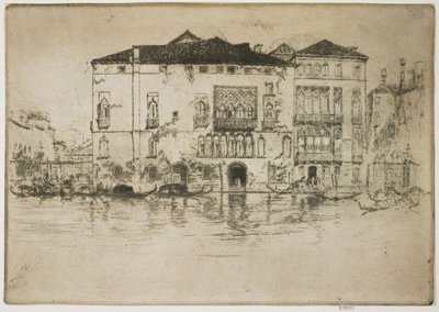 Palassene fra det første Venezia-settet av James Abbott McNeill Whistler