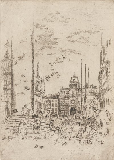 Piazzetta, 1879-1880. av James Abbott McNeill Whistler