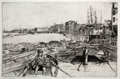 The Pool, 1859. av James Abbott McNeill Whistler