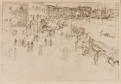 The Riva, 1879-1880. av James Abbott McNeill Whistler