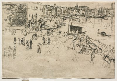 The Riva, nr. 1, 1880. av James Abbott McNeill Whistler