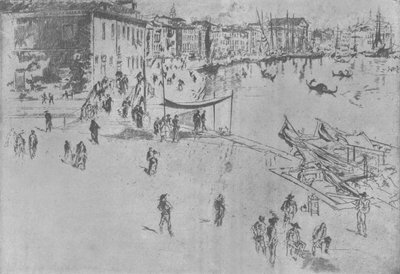 The Riva, nummer to, c1880, 1904 av James Abbott McNeill Whistler