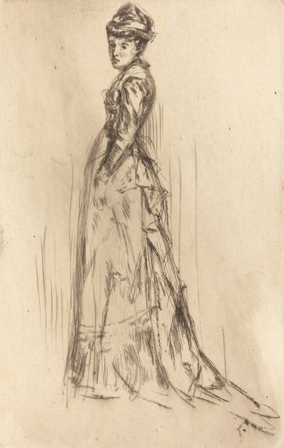 Silkekjolen, ca. 1873. av James Abbott McNeill Whistler