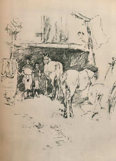 The Smiths Yard, 1895 av James Abbott McNeill Whistler