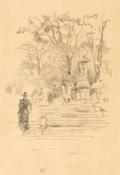 The Steps, Luxembourg, 1893. av James Abbott McNeill Whistler