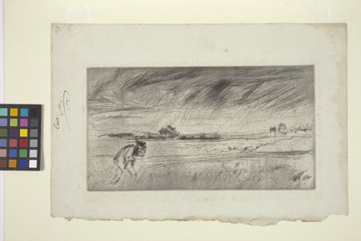 Stormen (tørrpunkt) av James Abbott McNeill Whistler