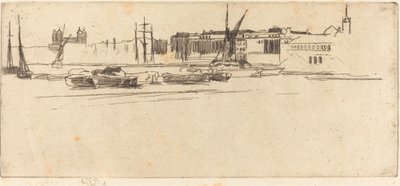 Det hvite tårnet, ca. 1875. av James Abbott McNeill Whistler