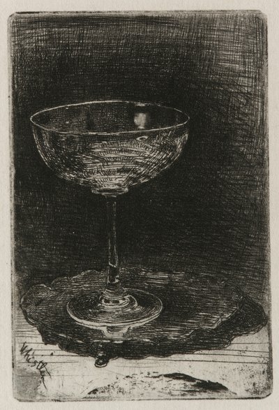 Vinglasset, 1858. av James Abbott McNeill Whistler