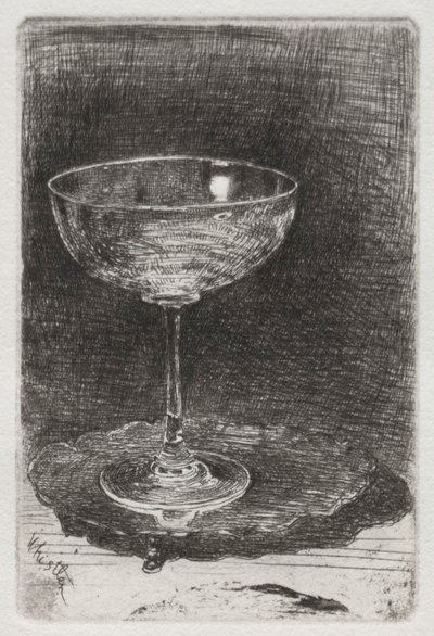 Vinglasset, 1858. av James Abbott McNeill Whistler