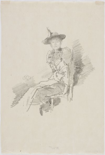 The Winged Hat, 1890 (litho på papir) av James Abbott McNeill Whistler