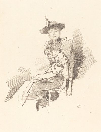 Den bevingede hatten, 1890. av James Abbott McNeill Whistler
