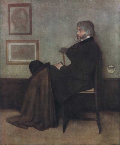Thomas Carlyles portrett, Bibbys Annual, 1916-1917 av James Abbott McNeill Whistler