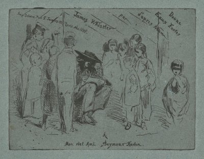 Tittelside for tolv sterke vann fra naturen, 1858. av James Abbott McNeill Whistler