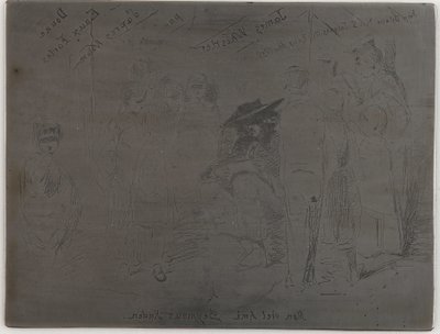 Tittel på det franske settet, 1858. av James Abbott McNeill Whistler