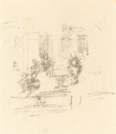 Prøveskisse: et interiør, ca. 1891. av James Abbott McNeill Whistler