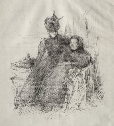 To kvinner. av James Abbott McNeill Whistler