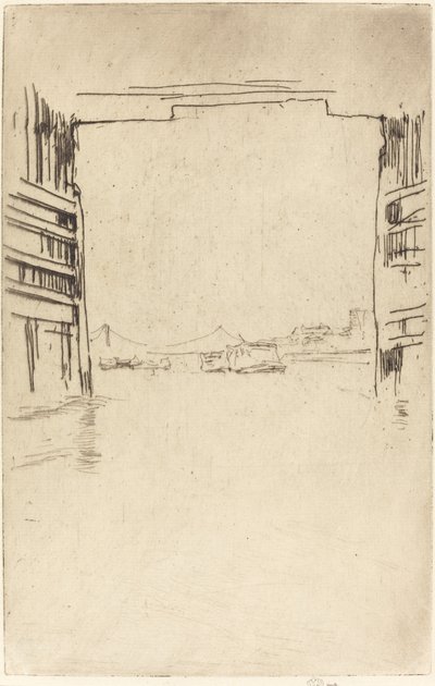 Under Old Battersea Bridge, 1879. av James Abbott McNeill Whistler