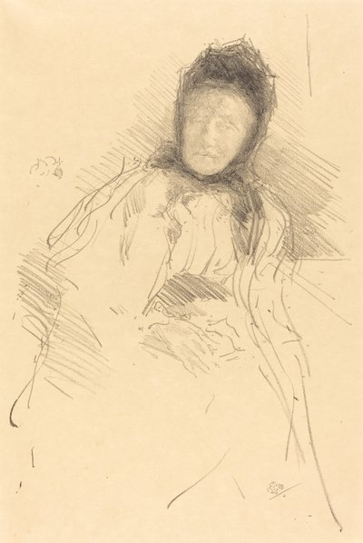 Uferdig skisse av Lady Haden, 1895. av James Abbott McNeill Whistler
