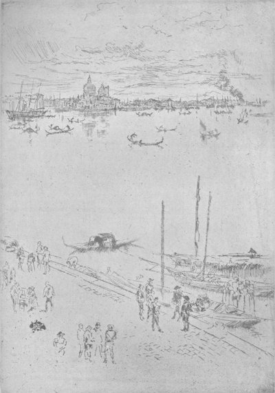 Oppreist Venezia, c1880, 1904 av James Abbott McNeill Whistler