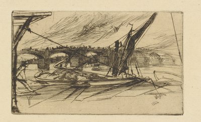 Vauxhall Bridge, 1861. av James Abbott McNeill Whistler