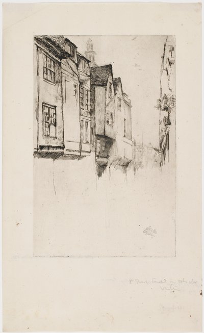 Great Street, London, 1877. av James Abbott McNeill Whistler
