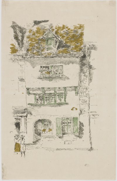 Yellow House, Lannion, 1893 (litho på papir) av James Abbott McNeill Whistler