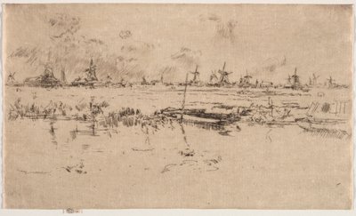 Zaandam. av James Abbott McNeill Whistler