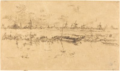 Zaandam, 1889. av James Abbott McNeill Whistler