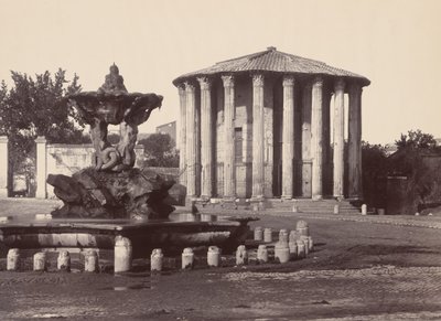 Vesta-tempelet og fontenen, Roma av James Anderson