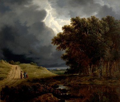 The Edge of a Forest, Storm Coming On, 1826 av James Arthur OConnor